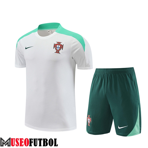 Camiseta Entrenamiento Portugal Blanco/Verde 2024/2025