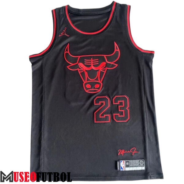 Camisetas NBA Chicago Bulls (JORDAN #23) 2024/25 Negro/Rojo -05