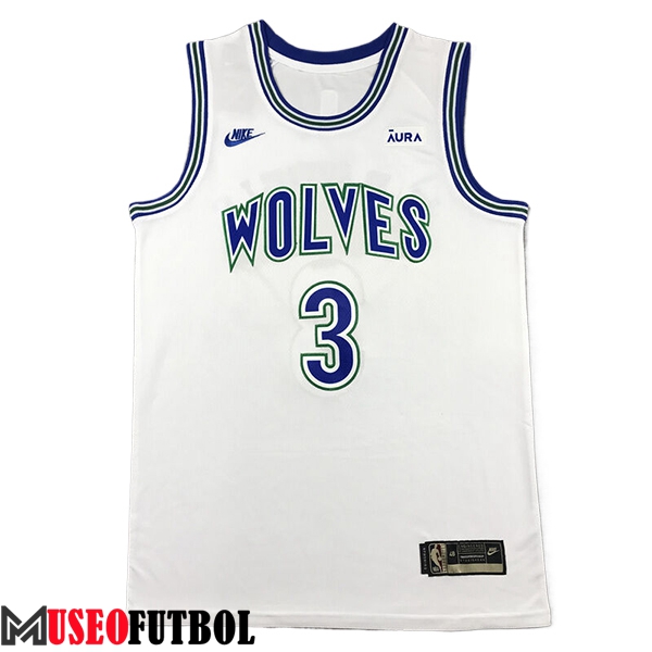 Camisetas NBA Minnesota Timberwolves (McDANIELS #3) 2024/25 Blanco/Azul