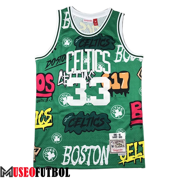 Camisetas NBA Boston Celtics (BIRD #33) 2024/25 Verde -02