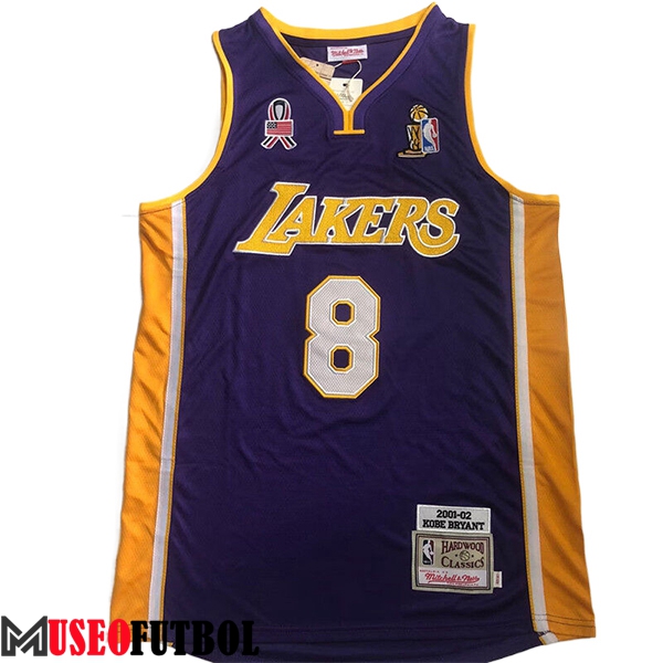 Camisetas NBA Los Angeles Lakers (BRYANT #8) 2024/25 Violeta/Amarillo