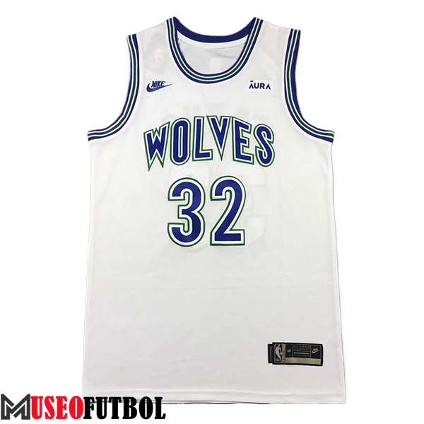 Camisetas NBA Minnesota Timberwolves (TOWNS #32) 2024/25 Blanco/Azul