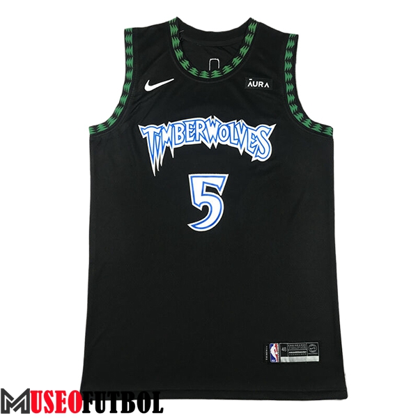 Camisetas NBA Minnesota Timberwolves (EDWARDS #5) 2024/25 Negro/Verde/Azul