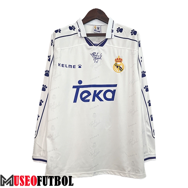 Camisetas De Futbol Real Madrid Retro Primera Manga Largas 1994/1996