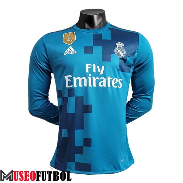 Camisetas De Futbol Real Madrid Retro Segunda 2 Manga Largas 2017/2018