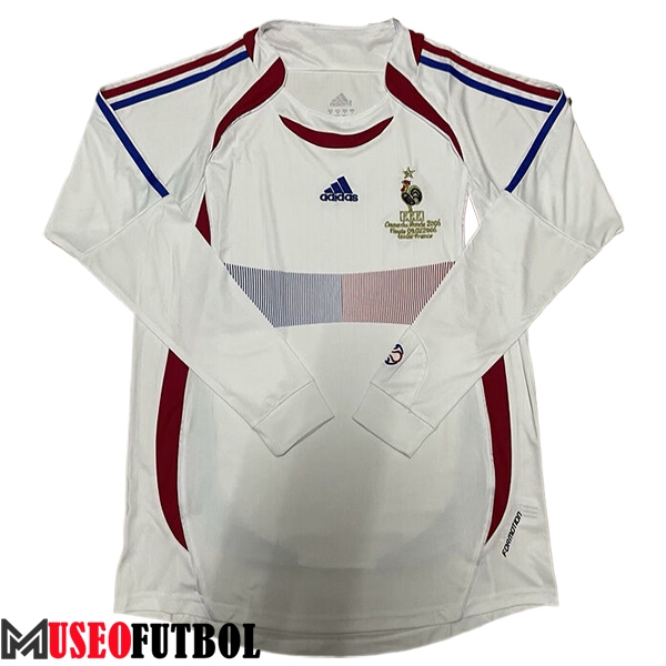 Camisetas De Futbol Francia Retro Segunda Manga Largas 2006