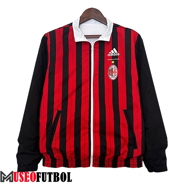 Rompevientos AC Milan Negro/Rojo 2024/2025