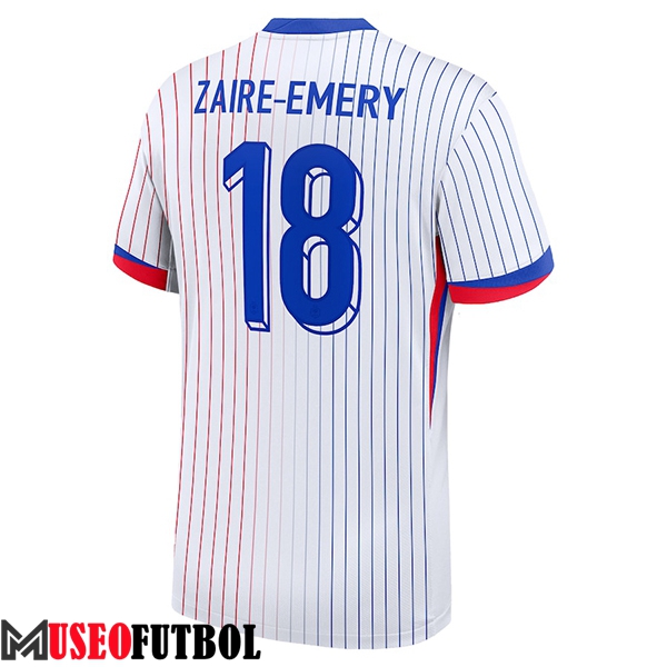 Camiseta Equipo Nacional Francia (ZAIRE-EMERY #18) 2024/2025 Segunda