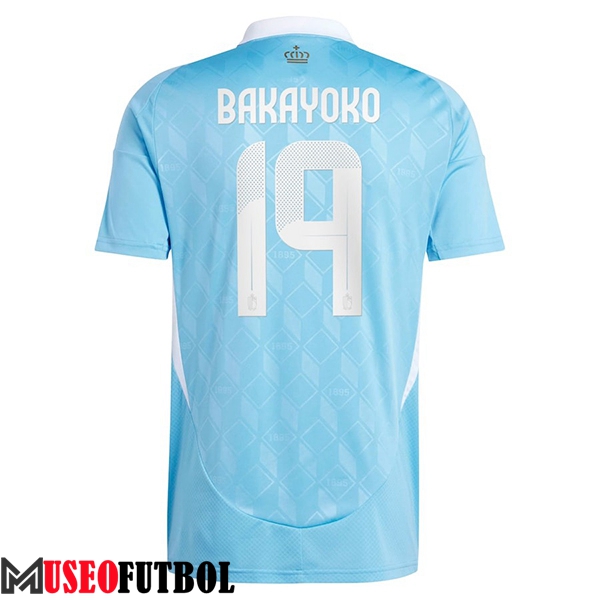 Camiseta Equipo Nacional Bélgica (BAKAYOKO #19) 2024/2025 Segunda