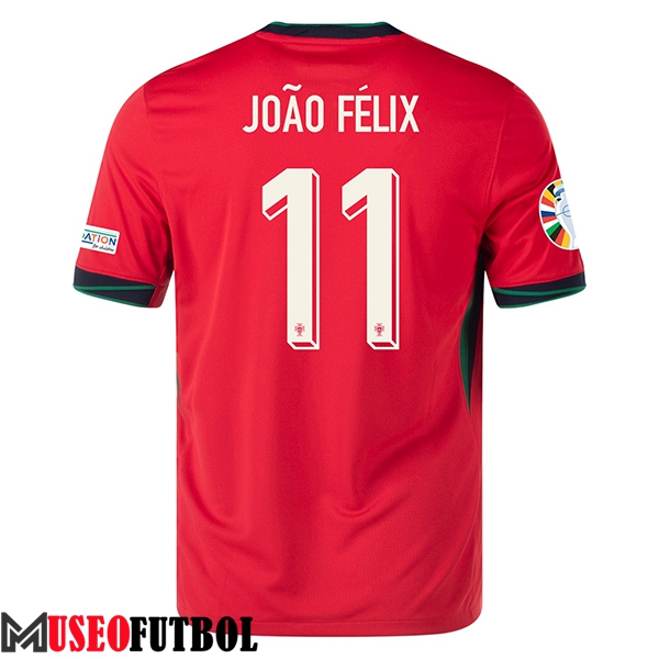 Camiseta Equipo Nacional Portugal (JOA0 FELIX #11) 2024/2025 Primera