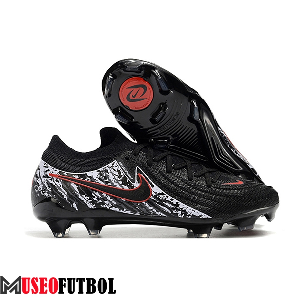 Nike Botas De Fútbol Phantom Luna Elite NU FG Negro/Blanco/Rojo -02