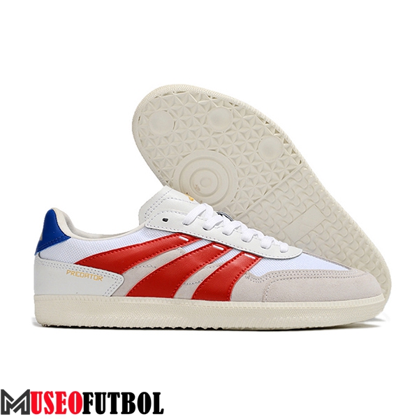 Adidas Botas De Fútbol PREDATOR 24 LEAGUE LOW BOOTS Blanco/Gris/Rojo/Azul