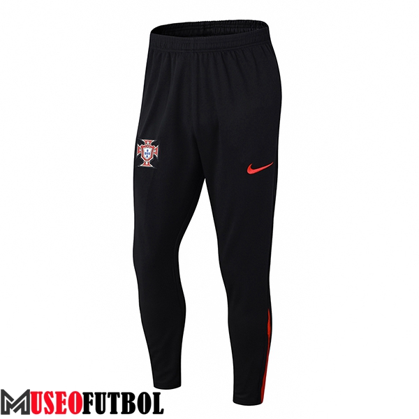 Pantalon Entrenamiento Portugal Negro/Rojo 2024/2025