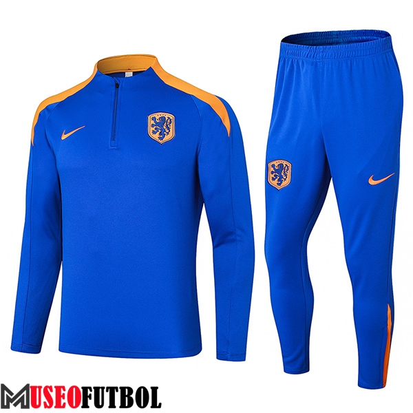 Chandal Equipos De Futbol Países Bajos Azul/Naranja 2024/2025