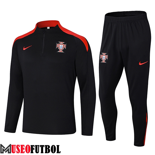 Chandal Equipos De Futbol Portugal Negro/Rojo 2024/2025