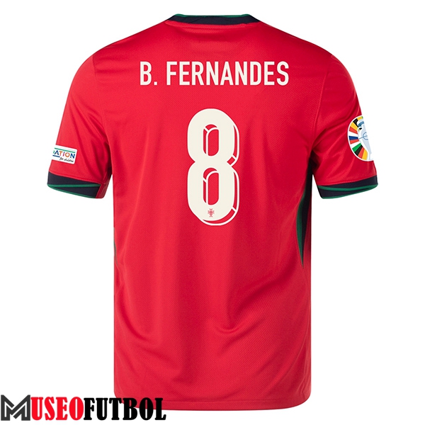 Camisetas De Futbol Portugal (B. FERNANDES #8) UEFA Euro 2024 Primera