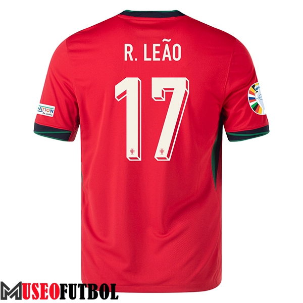 Camisetas De Futbol Portugal (R. LEAO #17) UEFA Euro 2024 Primera