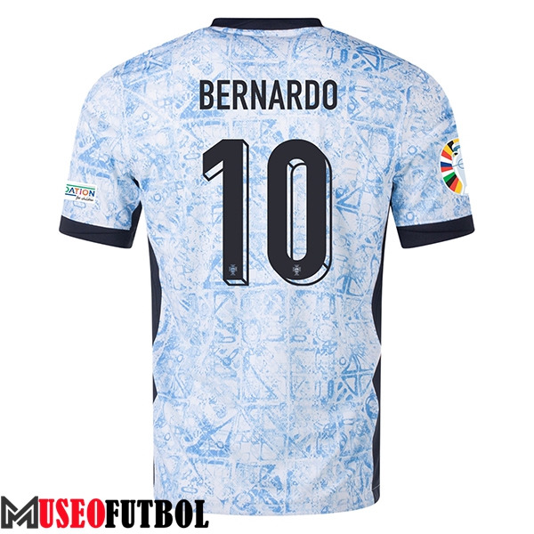 Camisetas De Futbol Portugal (BERNARDO #10) UEFA Euro 2024 Segunda