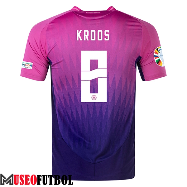 Camisetas De Futbol Alemania (KROOS #8) UEFA Euro 2024 Segunda