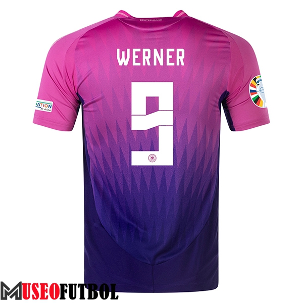 Camisetas De Futbol Alemania (WERNER #9) UEFA Euro 2024 Segunda