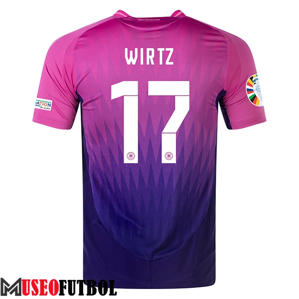 Camisetas De Futbol Alemania (WIRTZ #17) UEFA Euro 2024 Segunda