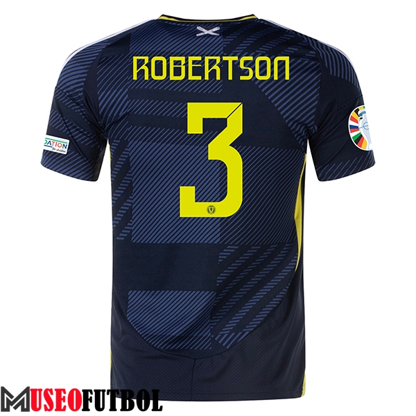 Camisetas De Futbol Escocia (ROBERTSON #3) UEFA Euro 2024 Primera