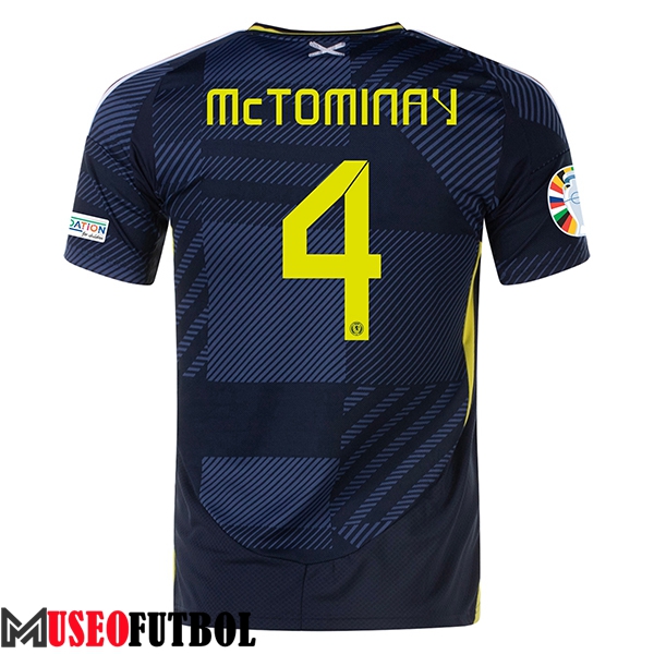 Camisetas De Futbol Escocia (McTOMINAY #4) UEFA Euro 2024 Primera