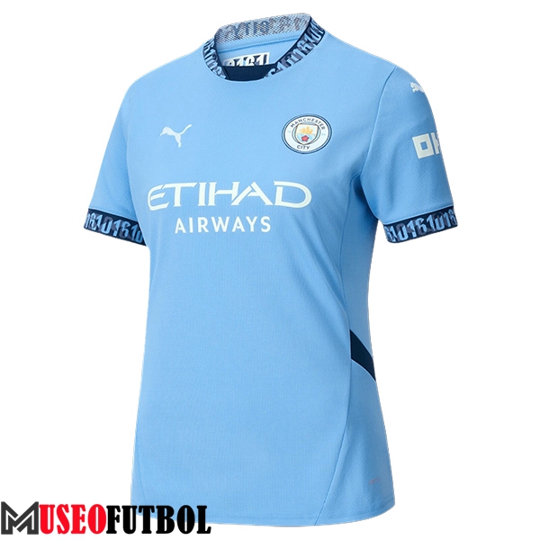 Nueva Camisetas De Futbol Manchester City Mujer Primera 2024/2025