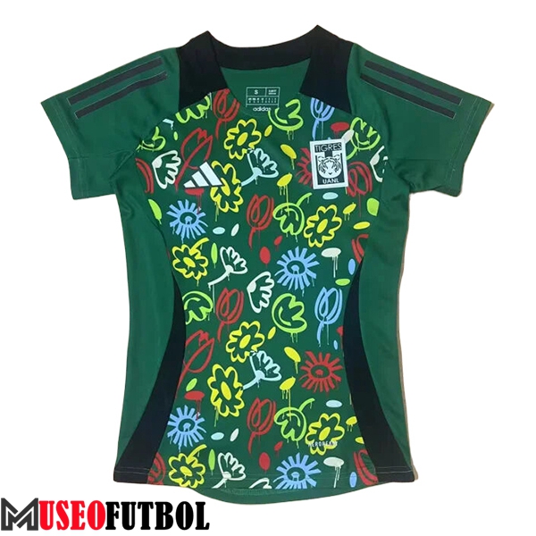 Camisetas De Futbol Tigres UANL Mujer Special Edition Verde 2024/2025