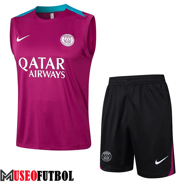 Camiseta Entrenamiento sin mangas PSG Violeta 2024/2025