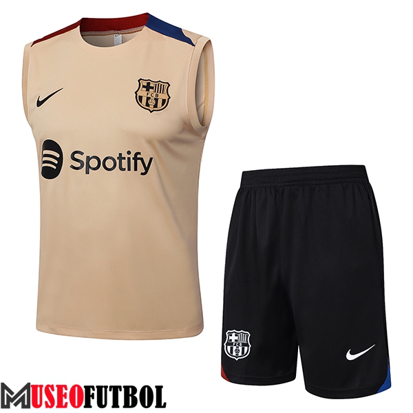 Camiseta Entrenamiento sin mangas FC Barcelona Marrón/Azul/Rojo 2024/2025