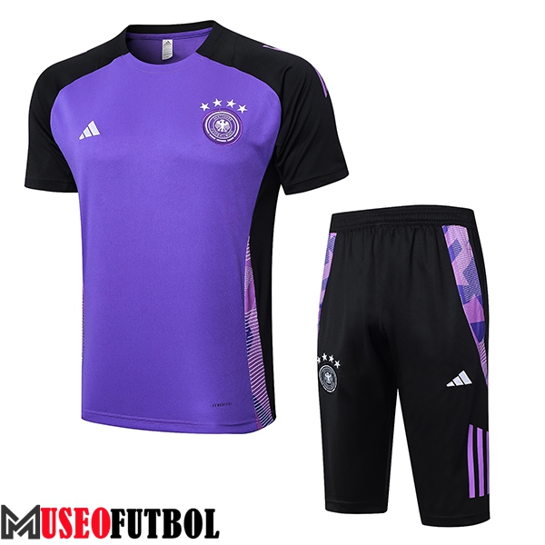 Camiseta Entrenamiento Alemania Violeta/Negro 2024/2025 -02