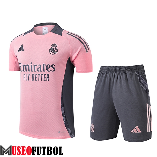 Camiseta Entrenamiento Real Madrid Rosa/Gris 2024/2025