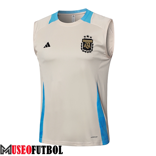 Chalecos De Futbol Argentina Beige/Azul 2024/2025