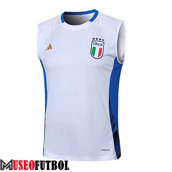 Chalecos De Futbol Italia Blanco/Azul 2024/2025