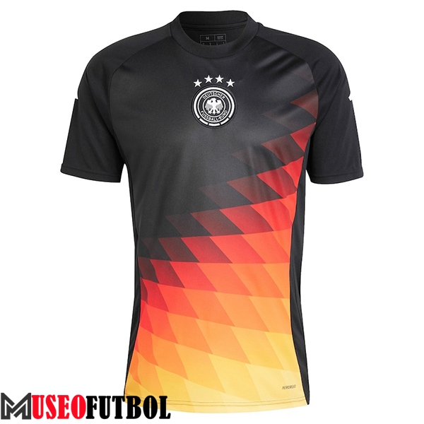 Camiseta Entrenamiento Alemania Negro/Naranja 2024/2025