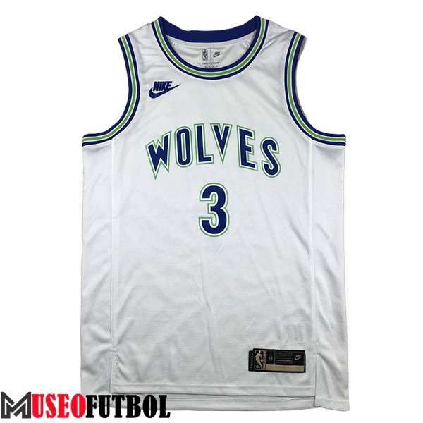 Camisetas NBA Minnesota Timberwolves (McDANIELS #3) 2024/25 Blanco/Azul/Verde