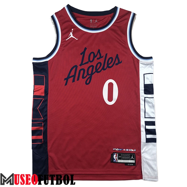 Camisetas NBA Los Angeles Clippers (WESTBROOK #0) 2024/25 Rojo/Negro/Blanco