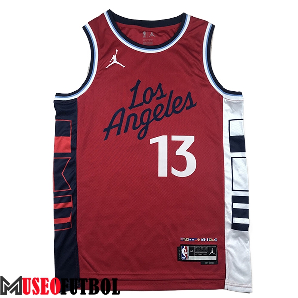 Camisetas NBA Los Angeles Clippers (GEORGE #13) 2024/25 Rojo/Negro/Blanco