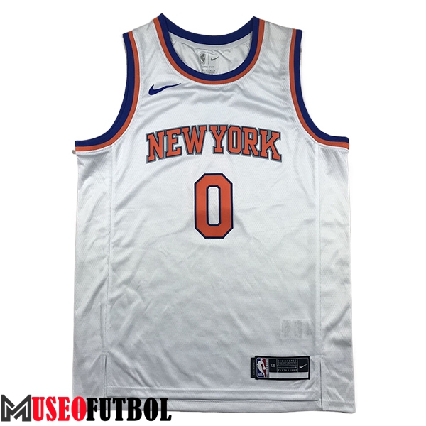 Camisetas NBA New York Knicks (DIVINCENZO #0) 2024/25 Blanco/Naranja