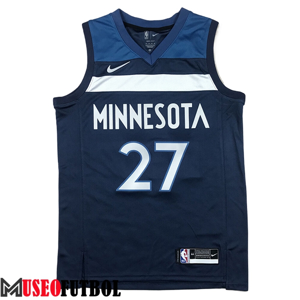 Camisetas NBA Minnesota Timberwolves (GOBERT #27) 2024/25 Azul/Blanco