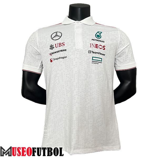 Polo F1 Mercedes Benz Team Blanco/Gris 2024