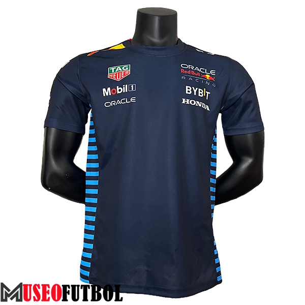 Camiseta de manga corta F1 RedBull Racing Team Azul Oscuro 2024