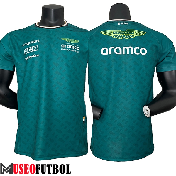 Camiseta de manga corta F1 Aston Martin Team Verde 2024