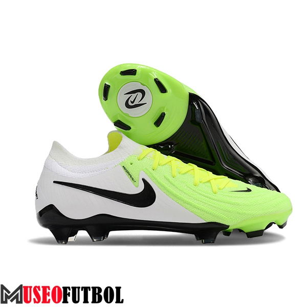 Nike Botas De Fútbol Phantom Luna Elite NU FG Blanco/Negro/Verde -03