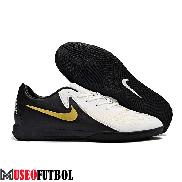 Nike Botas De Fútbol Phantom GX II ACAD LV8 IC Blanco/Negro/Amarillo