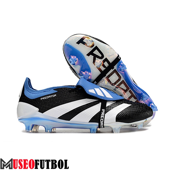 Adidas Botas De Fútbol Predator Elite Tongue FG Blanco/Negro/Azul