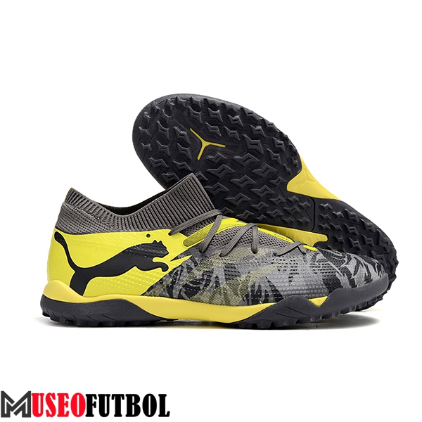 PUMA Botas De Fútbol FUTURE 7 ULTIMATE TF Negro/Gris/Amarillo