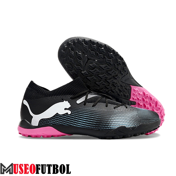 PUMA Botas De Fútbol FUTURE 7 ULTIMATE TF Negro/Blanco/Rosa