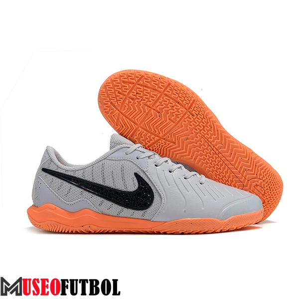 Nike Botas De Fútbol Legend 10 Academy IC Gris/Negro/Naranja